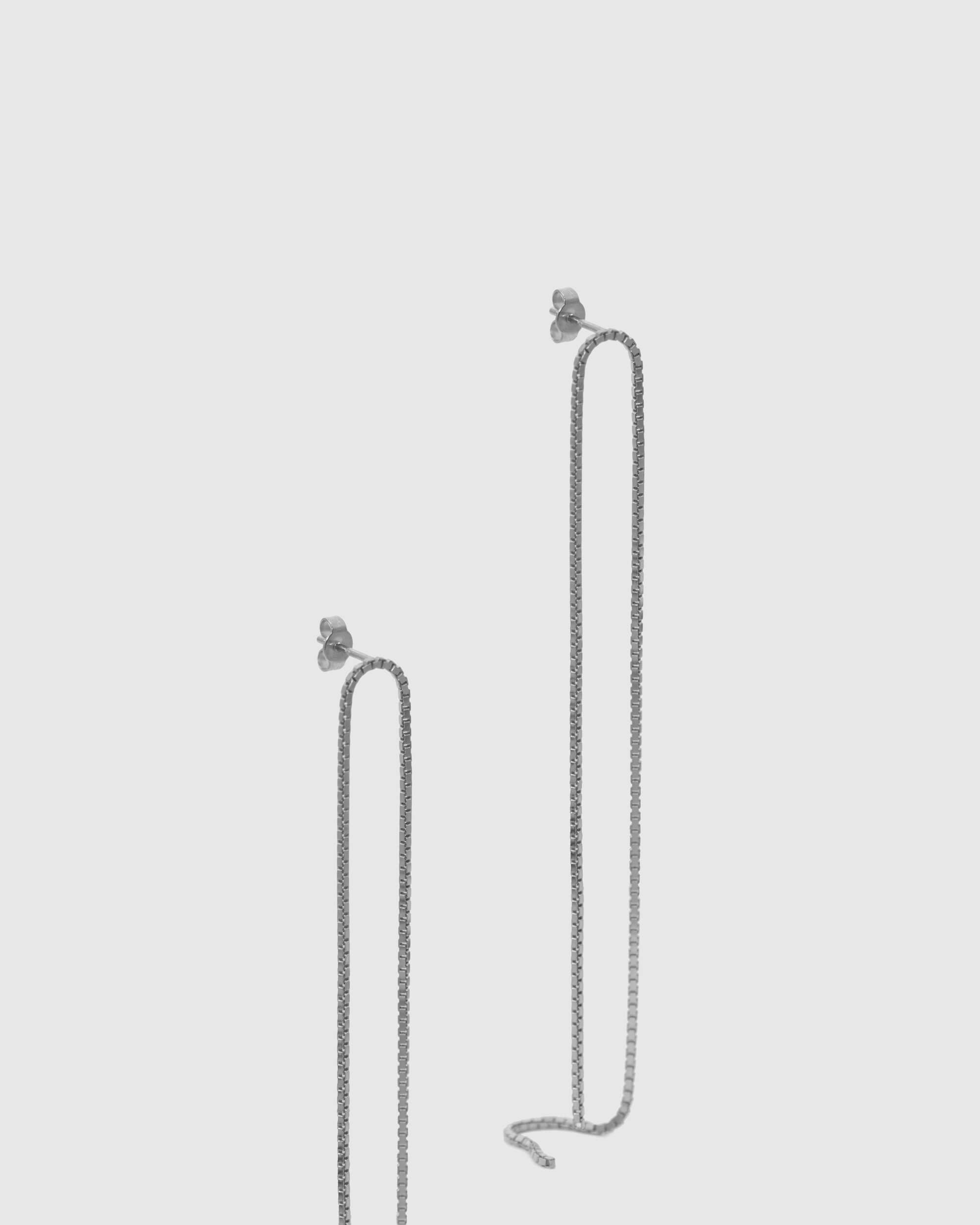 Lange Ohrringe in Silber