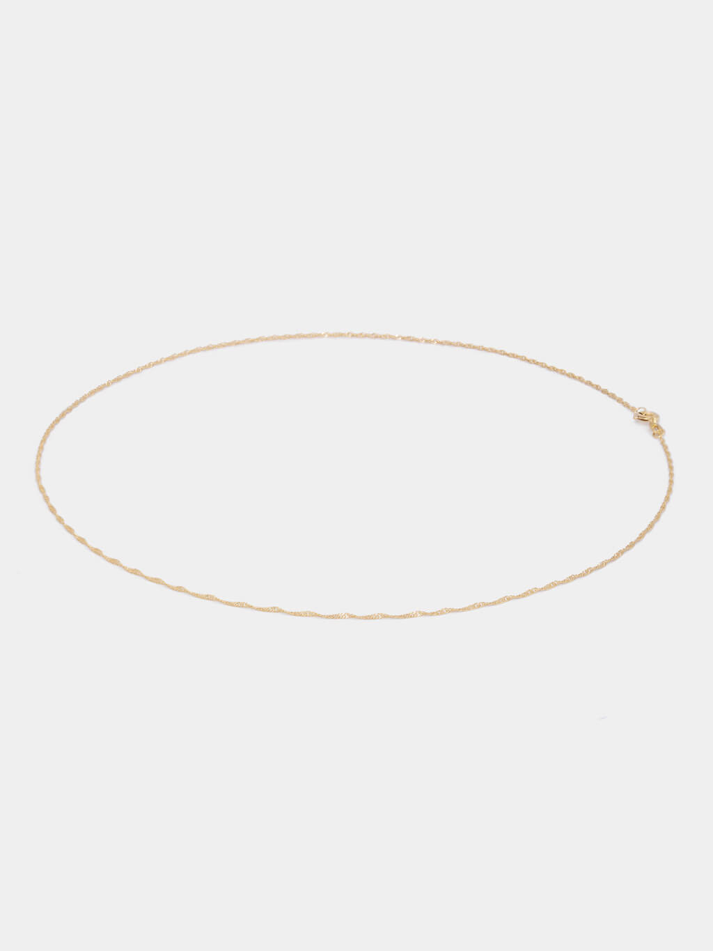 Feine Singapurkette in Gelbgold - recyceltes Gold