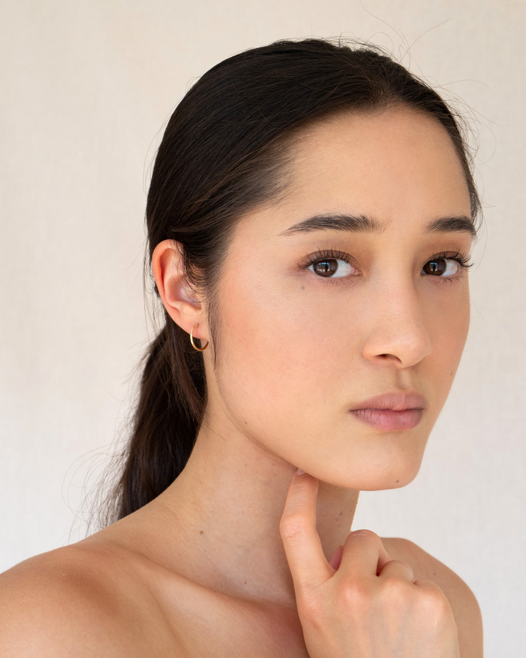 Midi Hoops Massivgold