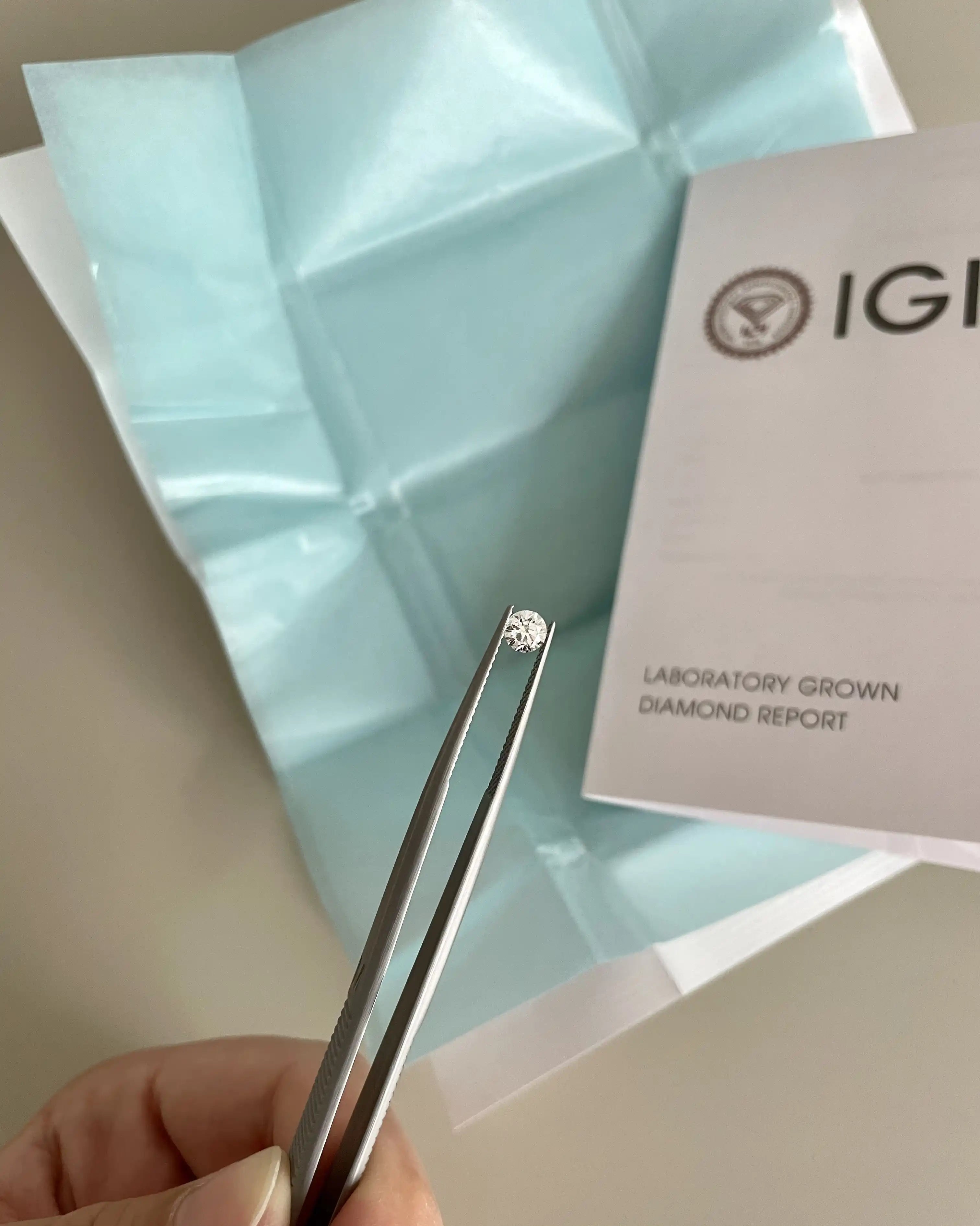Lab grown Diamant 0,33ct mit Zertifikat IGI