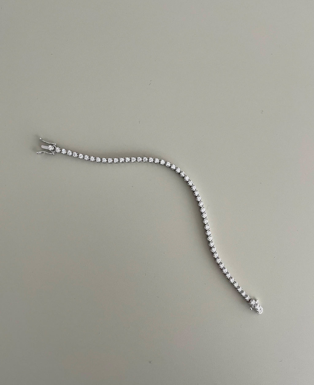 Tennis Bracelet Diamanten Weißgold 18K