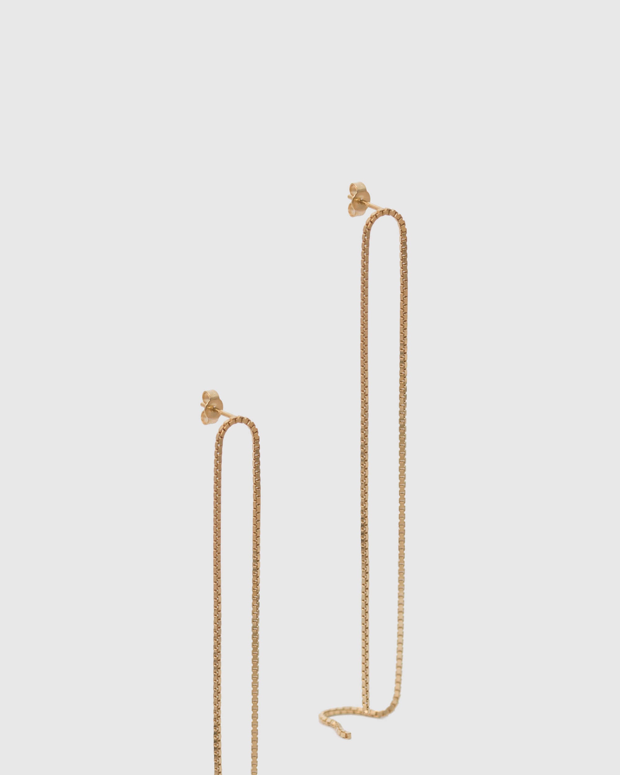 Lange Ohrringe in Gold Vermeil 