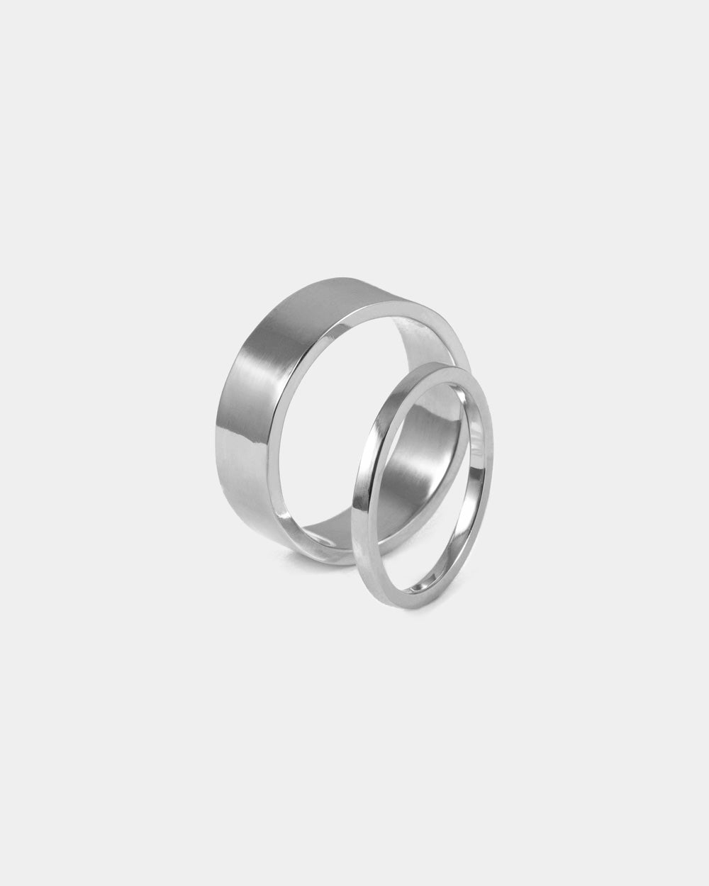 Haven Wide Wedding Band - White Gold